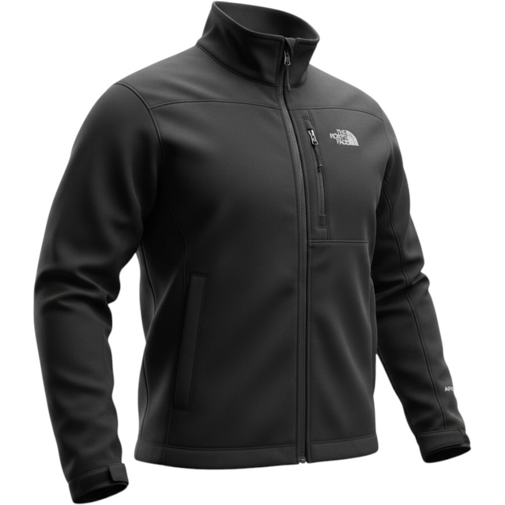 The North Face Apex Bionic Jacket Mens Large Black Softshell Windproof AL5C
